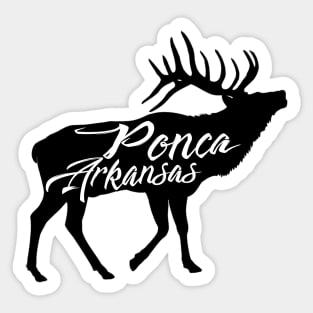 Ponca Arkansas Elk Design Sticker